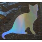 Bügelpaillette Katze (2) spiegel irisierend